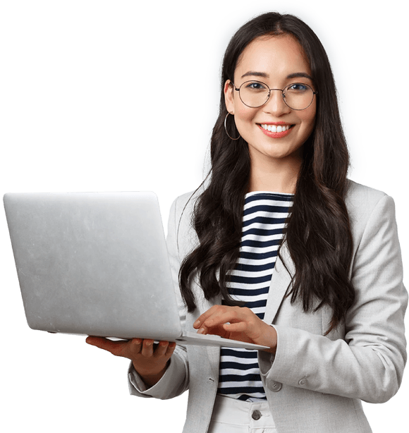 Professional woman with laptop